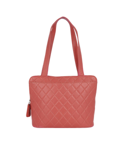 Vintage Quilted Tote, Caviar, Pink,4870587(1996/7), 2*